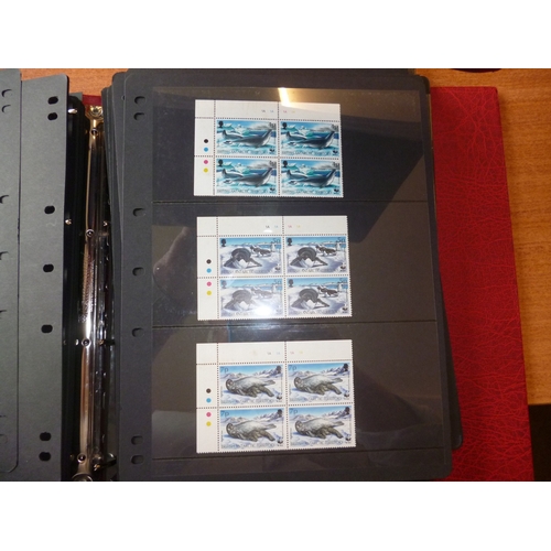 128 - British Antarctic Territory. 1963-2021 Mint/FU ranges in 1 Lighthouse binder, incl 1963-9 set M, 197... 