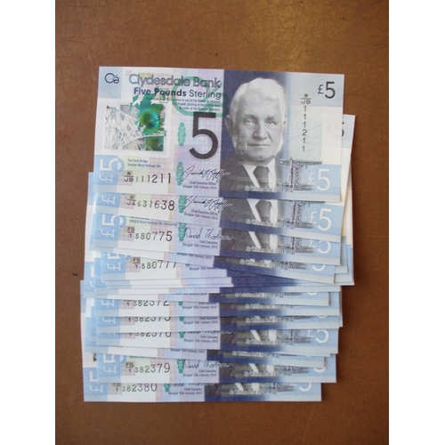 300 - Scotland. Collection generally extremely fine or better with Clydesdale Bank £20 2013, £5 2002 (3), ... 