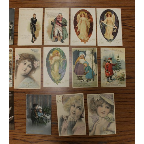 87 - Misc. coln. of loose cards. Tuck pub. set Madame Butterfly no 2365 ( album corner marks) (see photo)... 