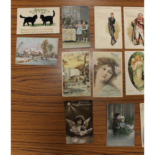 87 - Misc. coln. of loose cards. Tuck pub. set Madame Butterfly no 2365 ( album corner marks) (see photo)... 