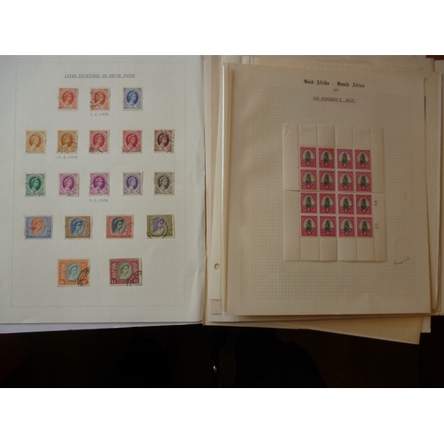 17 - BC, early to modern M/U coln on stockcards, and album leaves. Incl Falklands 1938-50 set FU, Gambia ... 