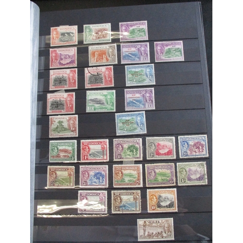 3 - BC KGVI M/U misc coln in 2 vols and on loose leaves, incl Antigua 1938-51 vals to 10/- M (though 10/... 