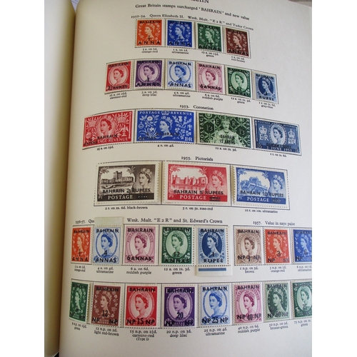 8 - QEII mounted mint Australia to Bahrain coln in SG New Age album (album with repair to inside cover).... 