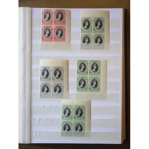 80 - World misc early to modern M/U coln in 6 albums, incl 1953 Coronation omnibus range in mint blocks o... 