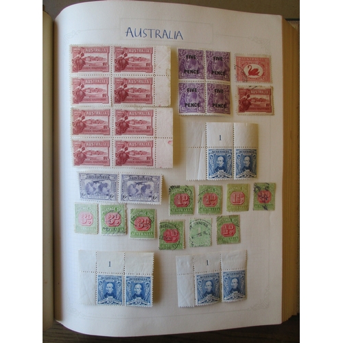 81 - World misc early to modern M/U coln in 4 albums. BC and French cols ranges, with Australia, Malaya, ... 