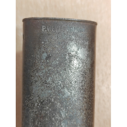 153 - Bayonets with:
1.WW2 German K98 1939 Bayonet with matching numbered scabbard, ricasso marked P.Weyer... 