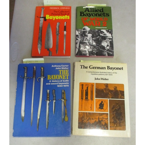 195 - Bayonet reference book range with scarce Bayonet Belt Frogs Part I and Part II by Carter (1983), Bay... 