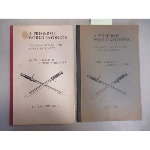 195 - Bayonet reference book range with scarce Bayonet Belt Frogs Part I and Part II by Carter (1983), Bay... 