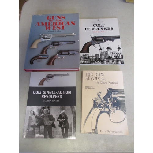 201 - Revolver reference books with Revolvers of the British Services by Chamberlain & Taylerson (1989), M... 