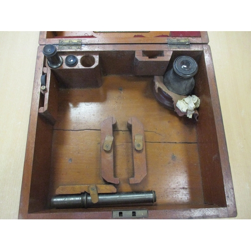 211 - Pre 1904 sextant No 1623 marked C.E. Jones in wooden carrying box of issue. Inside of lid with Natio... 