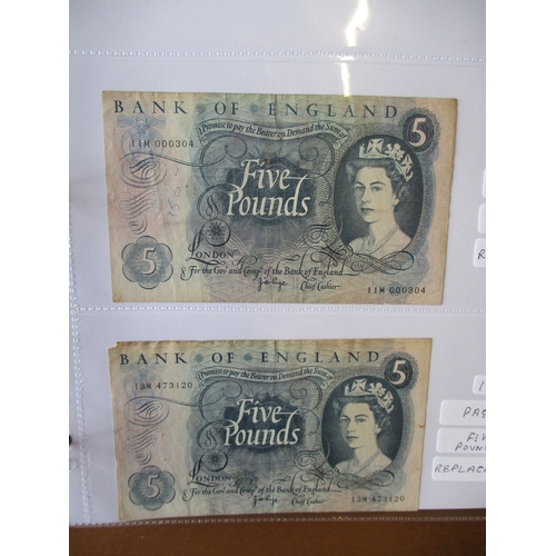 217 - Collection of blue £5's with O'Brien very fine (2), fine (3), Hollom fine/very fine or better (6), F... 