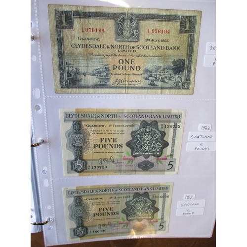 299 - Scotland. collection in two albums with issues to 2017 including Bank of Scotland £5 1998(2) uncircu... 