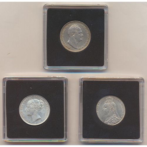 364 - 19th century range of shillings with 1880, 1887 jubilee head, 1890, 1892, 1896 good extremely fine, ... 