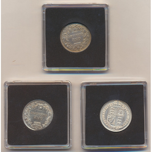 364 - 19th century range of shillings with 1880, 1887 jubilee head, 1890, 1892, 1896 good extremely fine, ... 