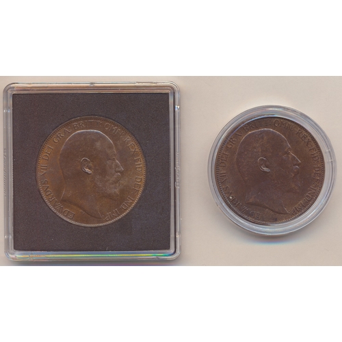 367 - Collection of pennies with 1902, 1908, 1910 uncirculated with lustre, 1903, 1904 uncirculated traces... 