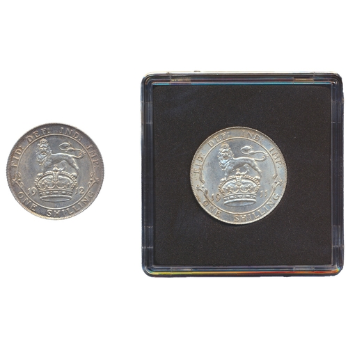 368 - George V range of shillings with 1911, 1912, 1916, 1924, 1927 new type, 1929, 1932 uncirculated, 191... 