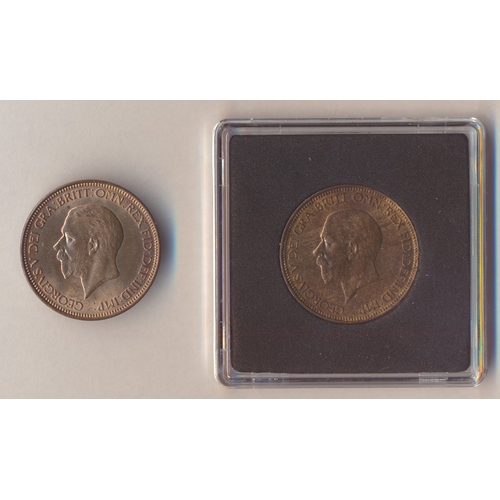 371 - 20th century collection of half pennies with 1911, 1912, 1913, 1916, 1919, 1925, 1934, 1935, 1936 un... 