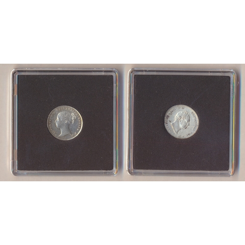 373 - Range of Britannia groats with 1854 in CGSUK plastic holder graded AU78, 1836, 1838/8 on side, 1888 ... 