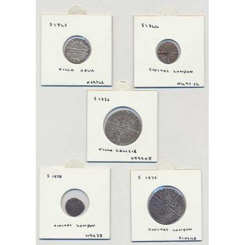 379 - Henry VI. Range with groat no annulets mintmark pierced cross, annulets at neck mintmark pierced cro... 