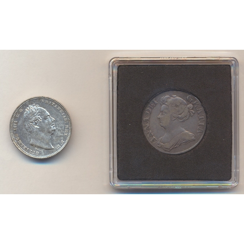 382 - 18th and 19th century range of shillings with 1834 extremely fine, 1787 hearts, 1816, 1817, 1821,  g... 