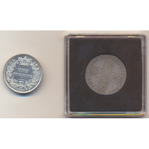 382 - 18th and 19th century range of shillings with 1834 extremely fine, 1787 hearts, 1816, 1817, 1821,  g... 