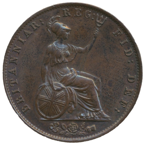 384 - Range of copper half pennies with 1838, 1853, 1858 uncirculated, 1826 and 1837 nearly extremely fine... 