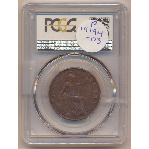 393 - George V and George VI pennies in plastic holders with NGC 1911 MS64RB, 1912 MS65RB, 1930 MS65RB, 19... 