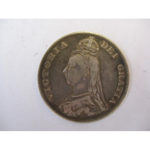 398 - Milled collection with crowns 1935 (2) and 1937 extremely fine, double florin 1887 fine, sixpence 18... 