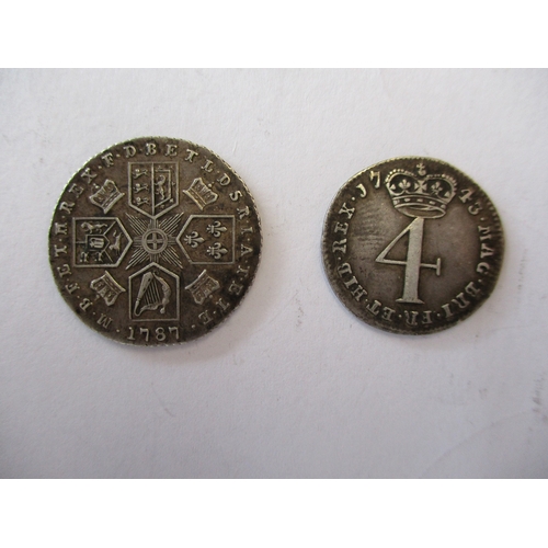 398 - Milled collection with crowns 1935 (2) and 1937 extremely fine, double florin 1887 fine, sixpence 18... 