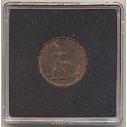 413 - Collection of bronze farthings with 1919, 1923(4), 1926 uncirculated with lustre, 1882H, 1903(2), 19... 