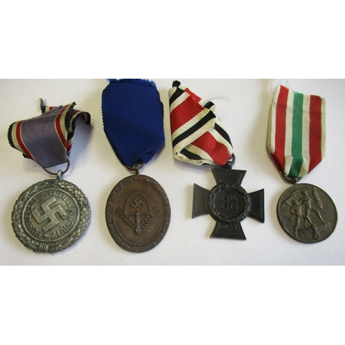 71 - Third Reich. Collection of medals including 1914 Iron Cross 2nd Class, 1939 Iron Cross 2nd Class, Wa... 