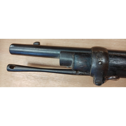 93 - Martini Henry .577/450 MKIV breech loading rifle, side of breech marked I.V/1, towards edge A/D, und... 