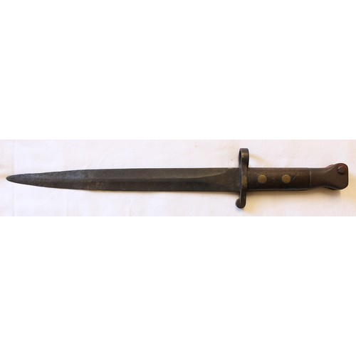 158 - Mixed range with:
1. British 1899 Lee Metford bayonet, ricasso with various dates and inspection mar... 