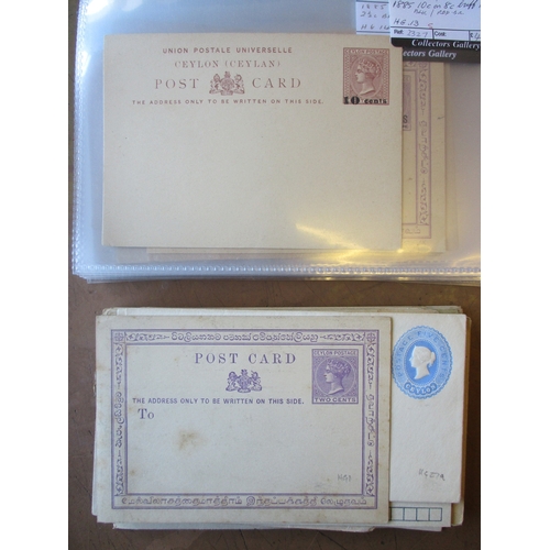 155 - Ceylon. QV-KGVI M/U loose accum on album leaves and stockcards, with duplication. Good range of clas... 