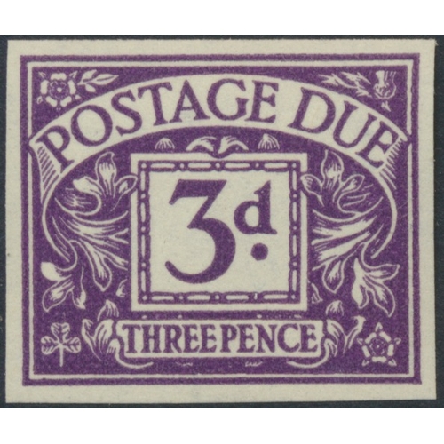 288 - 1956 3d violet P.due imperf imprimatur, o.g., with 'N.P.M. Imprimatur' h/s on reverse. One of only f... 