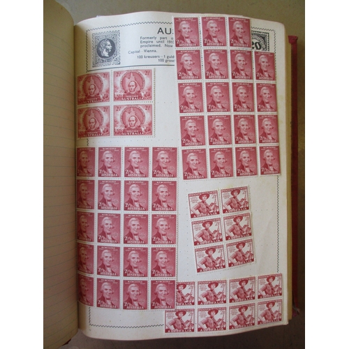 109 - World misc early to middle M/U coln in 4 vols and loose, incl 1938-54 KUT set M in presentation fold... 