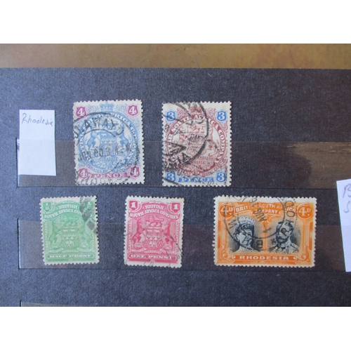 117 - British Africa. QV-QEII M/U coln in 9 stockbooks, incl 1910-13 Rhodesia Double Head vals to 7/6d U (... 