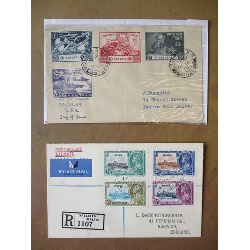 123 - World misc early to modern M/U coln on stockleaves and loose, incl 1889-1901 Malta vals to 10/- M, 1... 