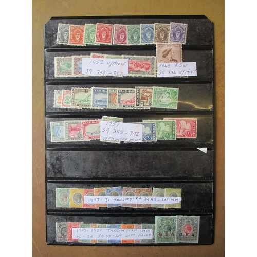 125 - British Africa. Small M/UM seln on stockcards, incl 1938-44 Nyasaland set M, 1938-44 Sierra Leone se... 