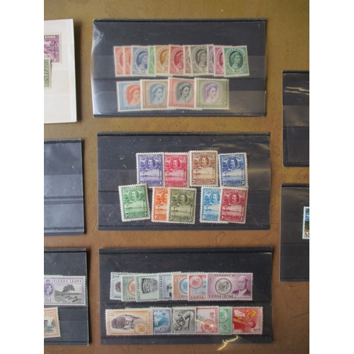 125 - British Africa. Small M/UM seln on stockcards, incl 1938-44 Nyasaland set M, 1938-44 Sierra Leone se... 