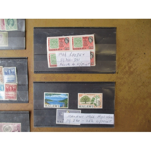 125 - British Africa. Small M/UM seln on stockcards, incl 1938-44 Nyasaland set M, 1938-44 Sierra Leone se... 