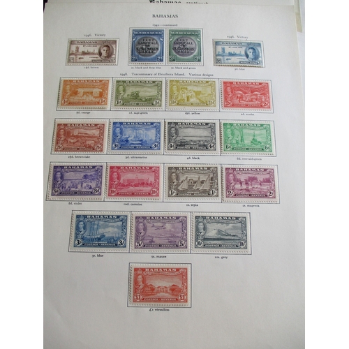 144 - Bahamas. QV-KGVI, primarily mint/unused coln on old album leaves and stockpages. QV incl unused/o.g.... 