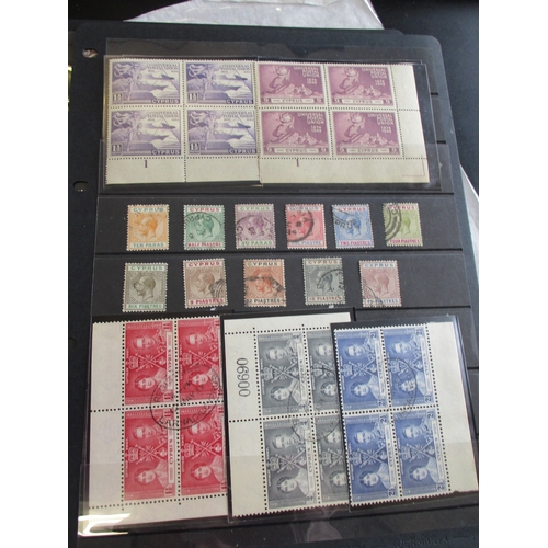 157 - Cyprus. QV-QEII M/U accumulation on album pages and stock leaves. With QV used low vals ranges with ... 