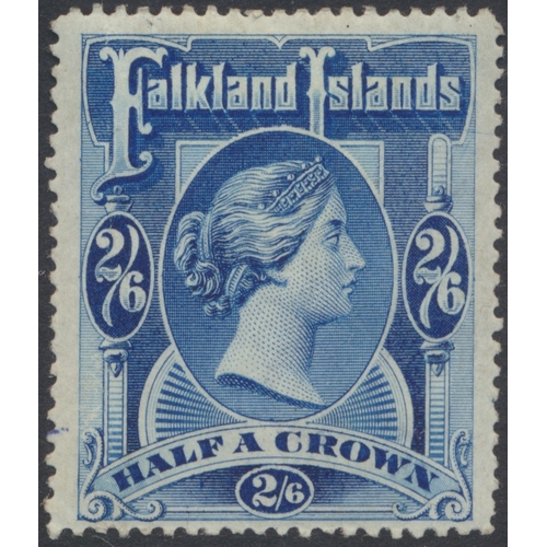 158 - Falkland Islands. M/U coln in SG Exeter album, incl 1878-9 1d claret M, 6d wing margin part o.g., an... 