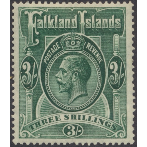 158 - Falkland Islands. M/U coln in SG Exeter album, incl 1878-9 1d claret M, 6d wing margin part o.g., an... 