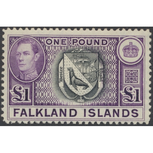 160 - Falkland Islands and Dependencies. KGVI-QEII coln in single album, incl 1938 set UM, 1948 RSW set UM... 