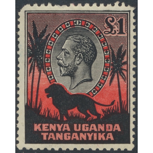 177 - Kenya, Uganda and Tanganyika. QV-early QEII M/U coln in stockbook, incl 1890-95 vals to 5r large par... 