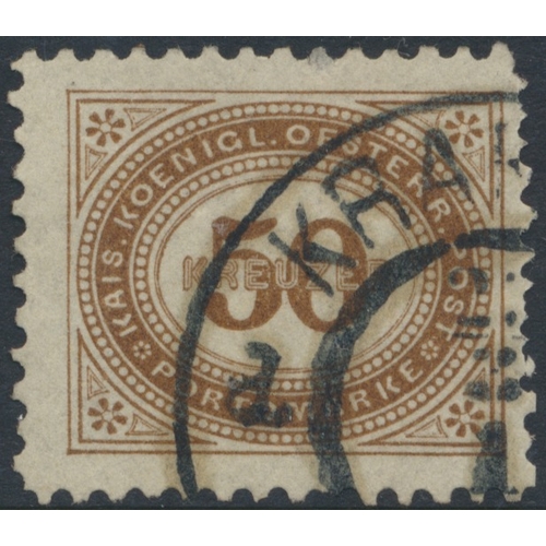 195 - Austria. M/U coln from 1850 to 1978 in 2 SG Davo albums, incl 1850 vals to 9k U, 1863 vals to 15k U,... 