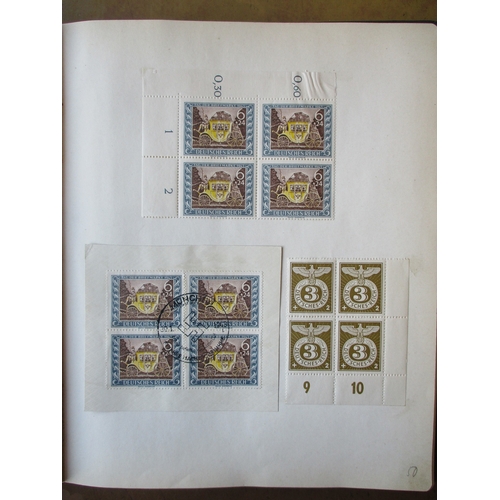 208 - Germany. Third Reich and DDR M/U coln in 3 vols, incl Bohemia & Moravia, with various mounted mint T... 