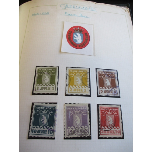 220 - Greenland. Early to modern M/misc coln in stockbook and album. Beginning with 1915-37 Parcel Post is... 